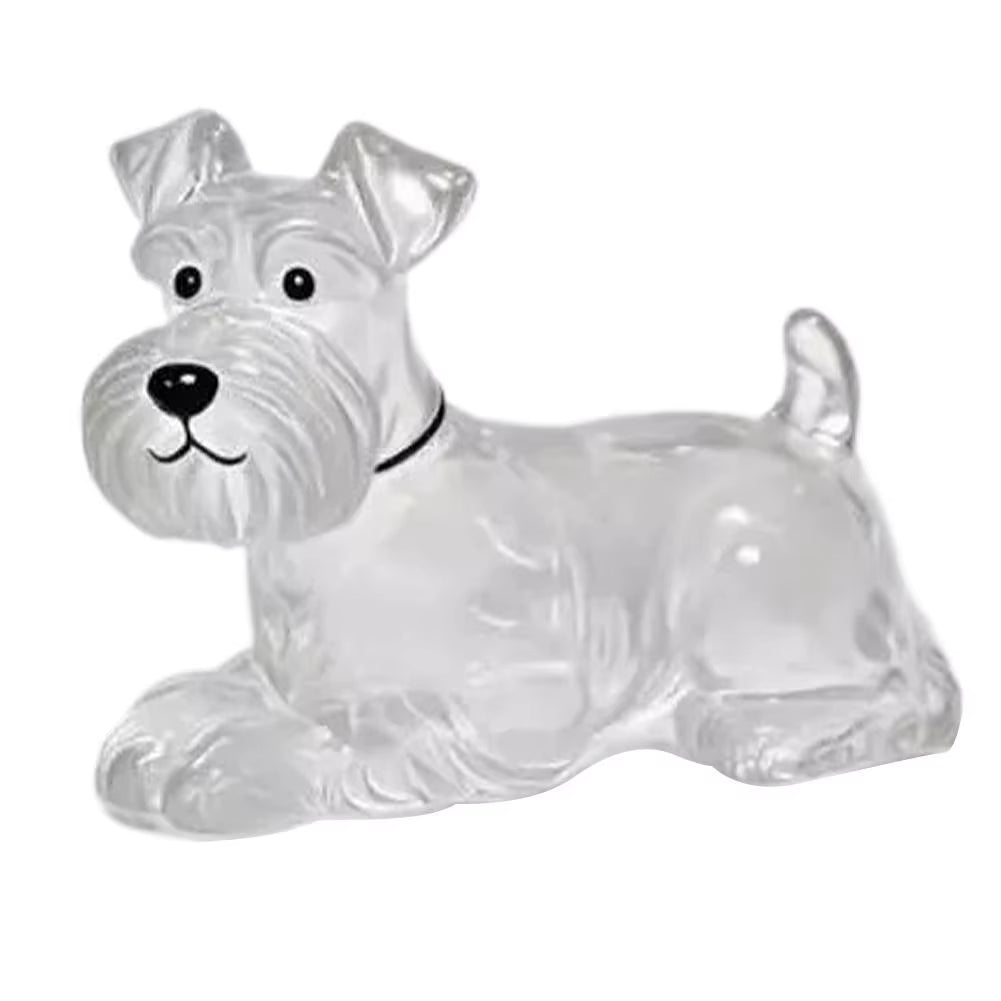 Clear Pet Hair Keychain Cute Dog Fur Keepsake Holder Creative Transparent Pet Hair Memorial Collection Pendant for Dog/Cat