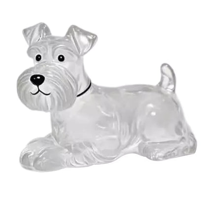 Clear Pet Hair Keychain Cute Dog Fur Keepsake Holder Creative Transparent Pet Hair Memorial Collection Pendant for Dog/Cat